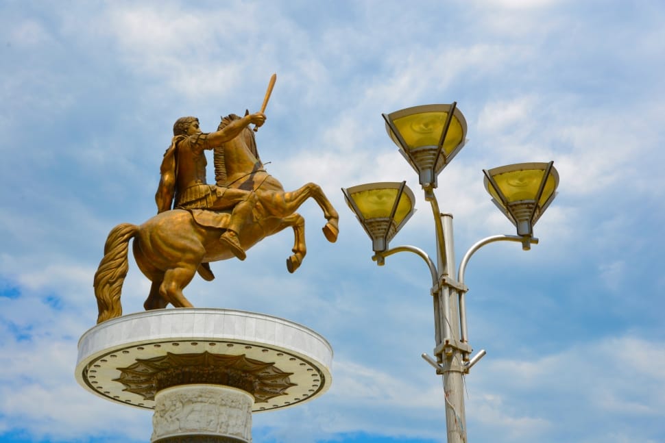 Man Riding Horse Statue Preview - Alexander Den Store Statue - HD Wallpaper 