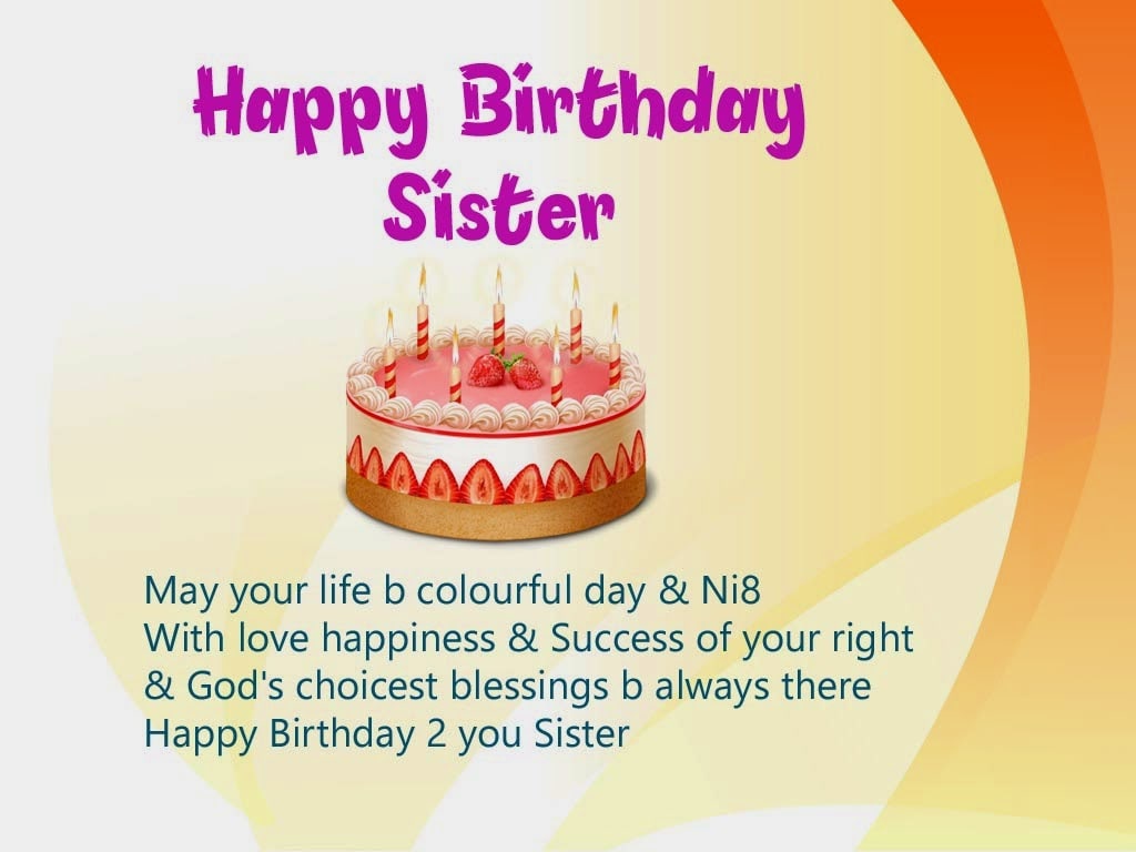 Image Of Happy Birthday Sister - Birth Day Shayari In English - HD Wallpaper 