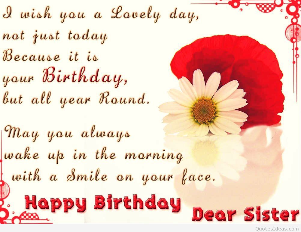 Dear Sister Birthday Status For Sister - HD Wallpaper 