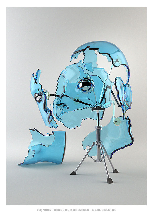 Humor 3d Wallpaper, Digital Modern Funny Art Pictures - Andre Kutscherauer Self Illumination - HD Wallpaper 