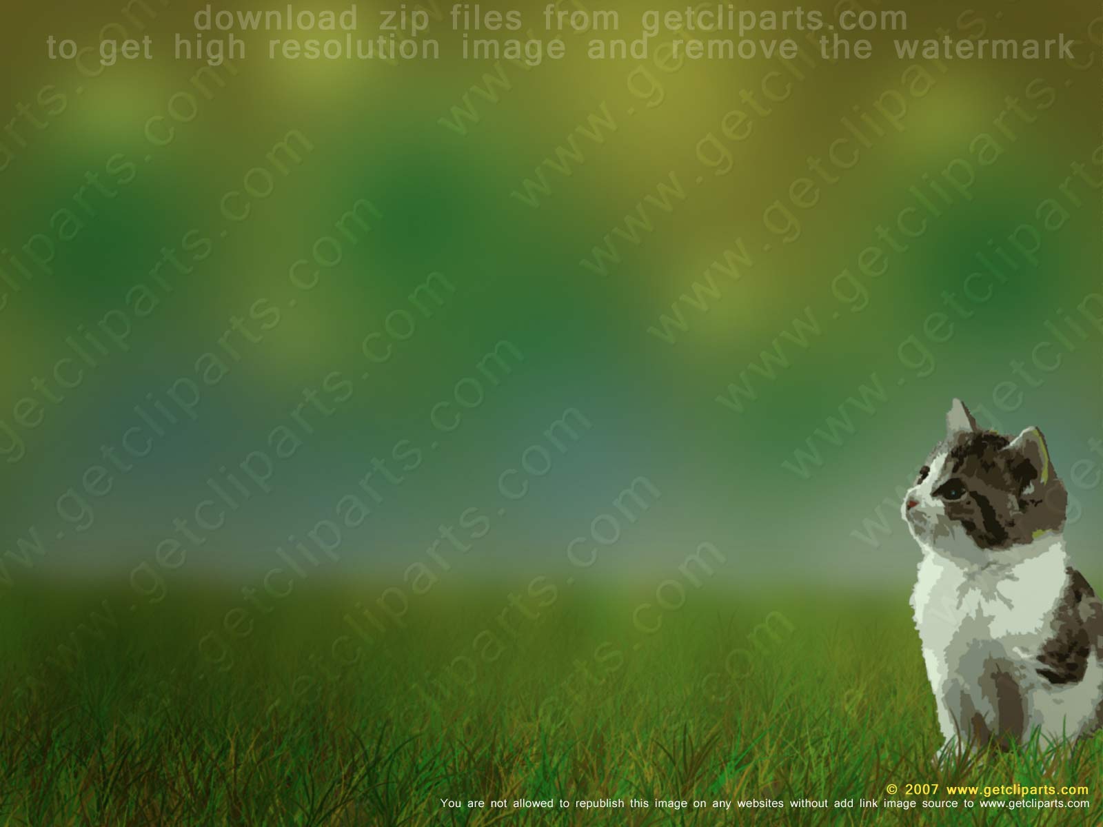 Free Powerpoint Background - Cat Slide Background - HD Wallpaper 