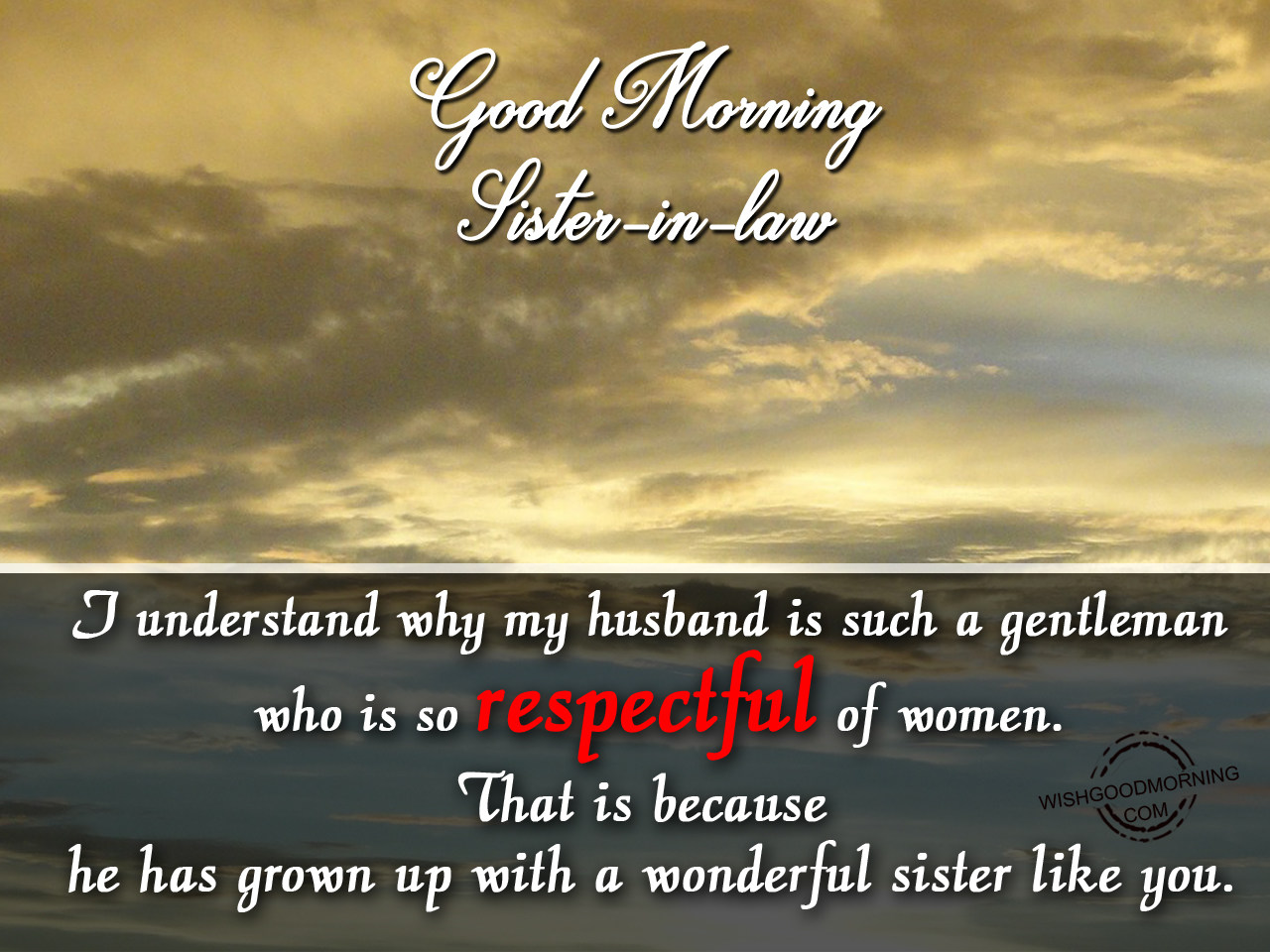 Good Morning Sister In Law - HD Wallpaper 