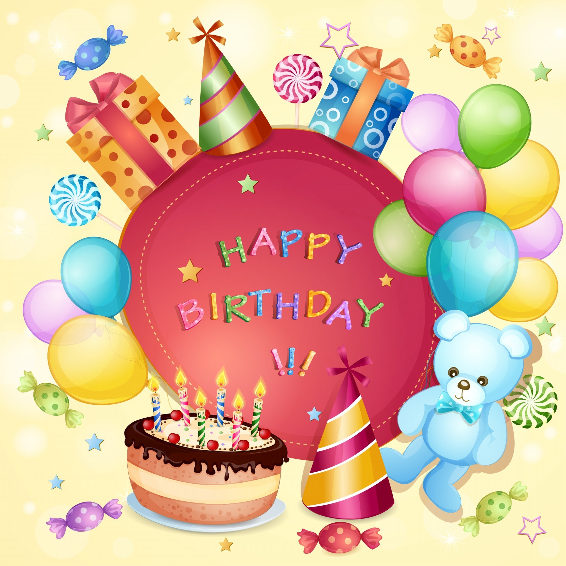 Free Birthday Wallpaper - Free Birthday Cards - HD Wallpaper 