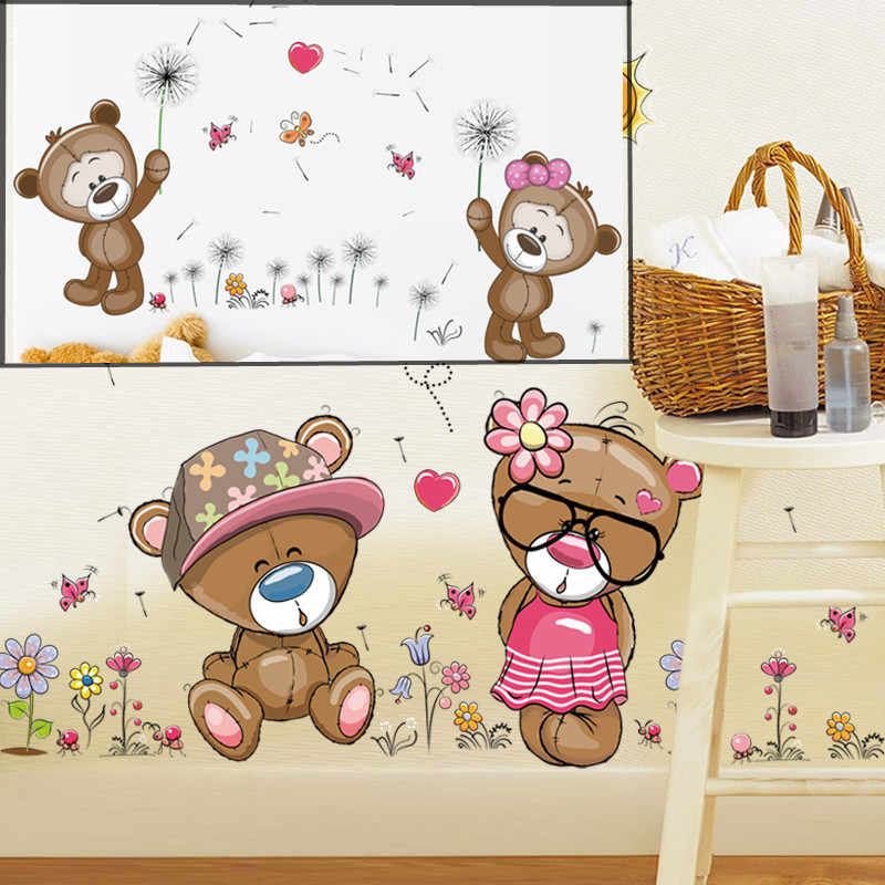 Cute Teddy Bear Cartoon - HD Wallpaper 