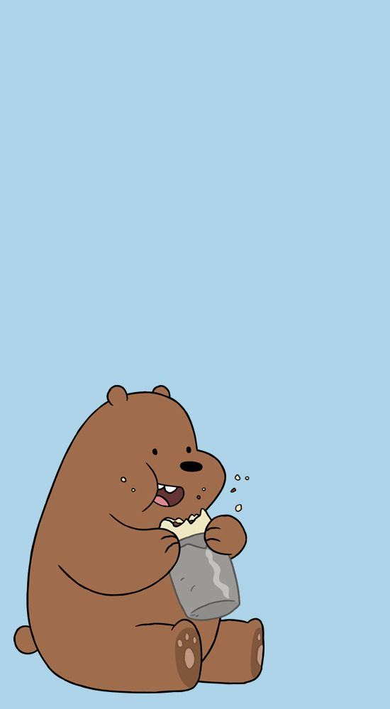 Grizz Eating Burrito We Bare Bears - HD Wallpaper 