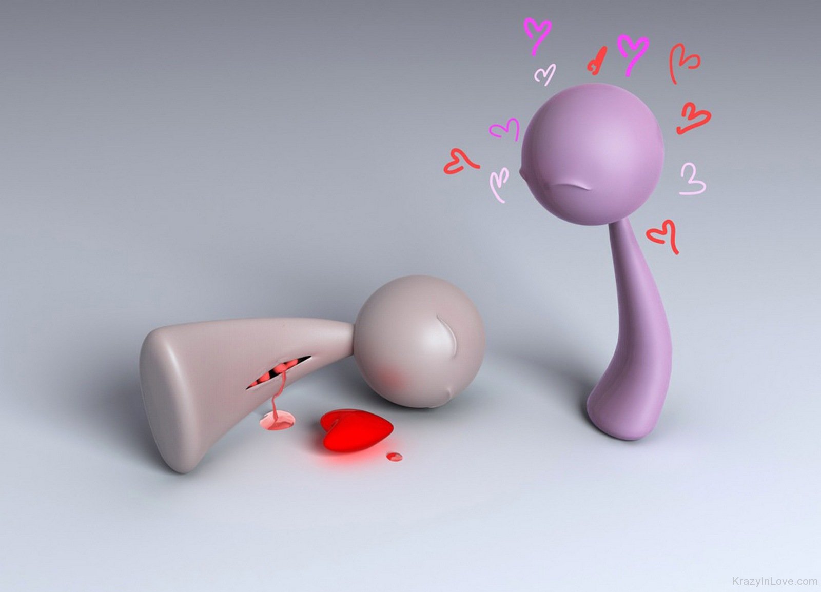 Love Breakup Sad Cartoon - HD Wallpaper 