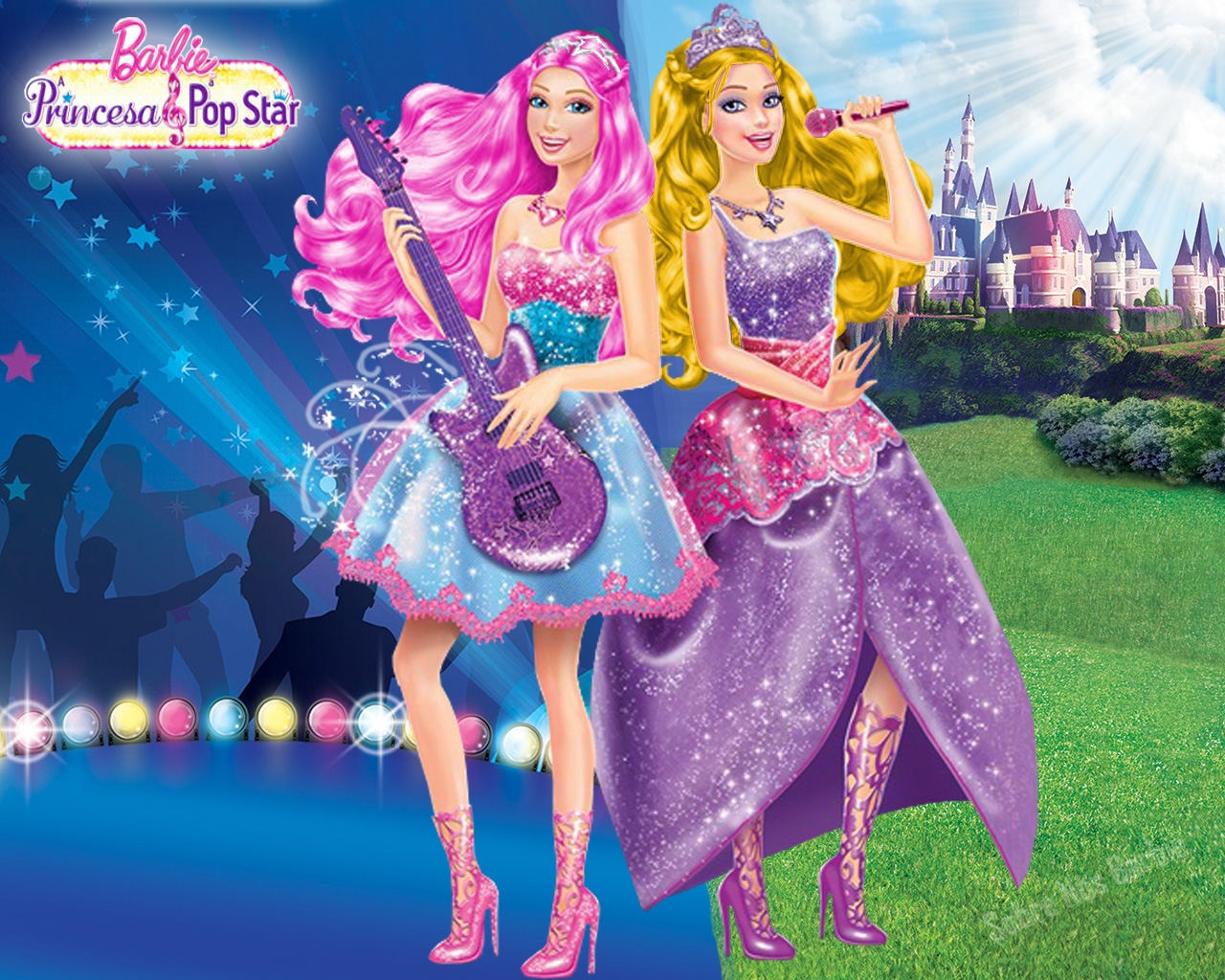 Barbie The Princess And The Popstar Wallpaper - Barbie Princess And The Popstar - HD Wallpaper 