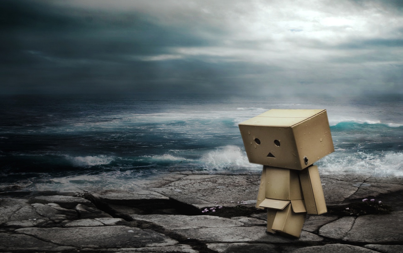 Danbo Wallpapers - Danbo Wallpaper Sad - HD Wallpaper 