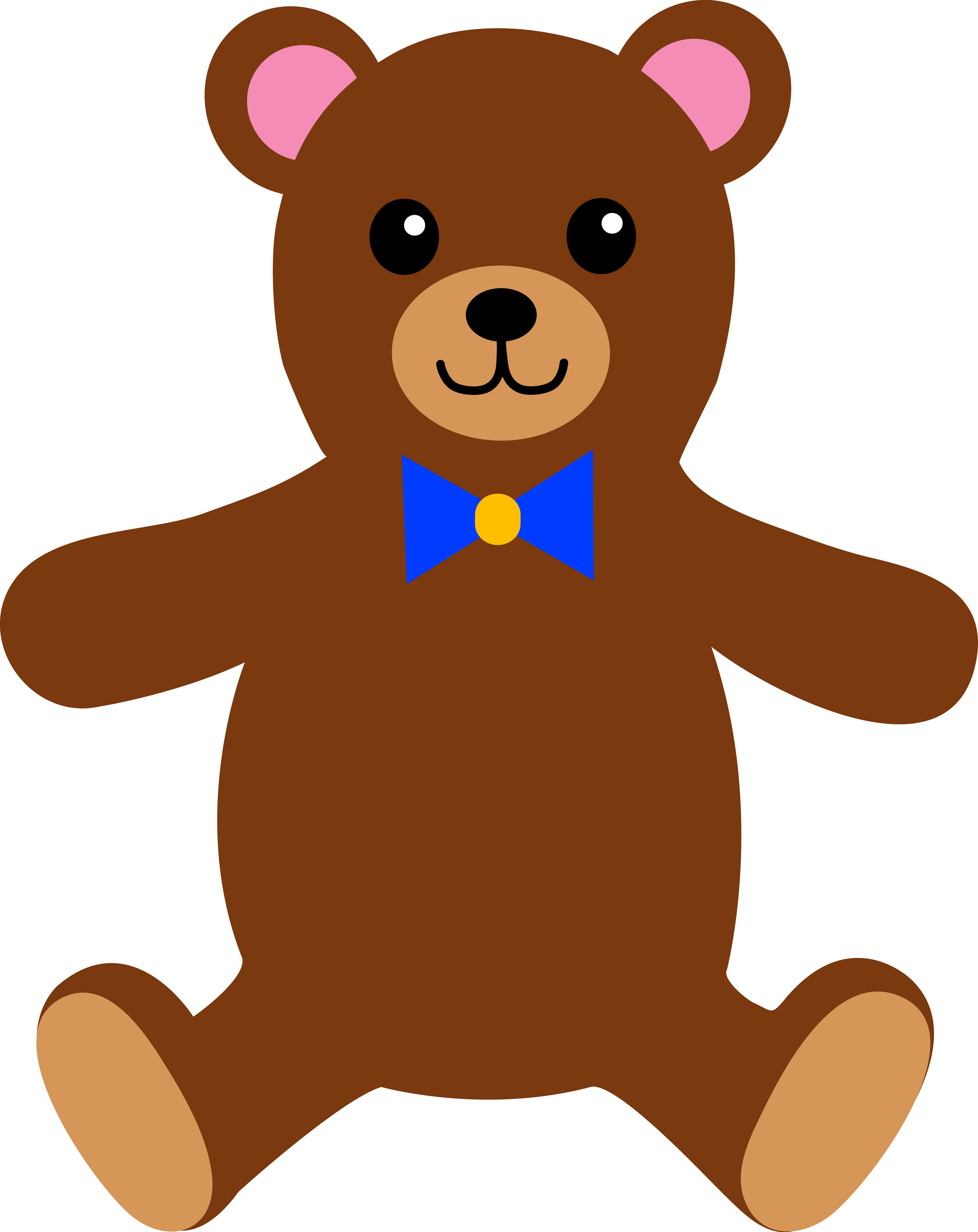 Bear - Clipart - Brown Teddy Bear Clipart - HD Wallpaper 