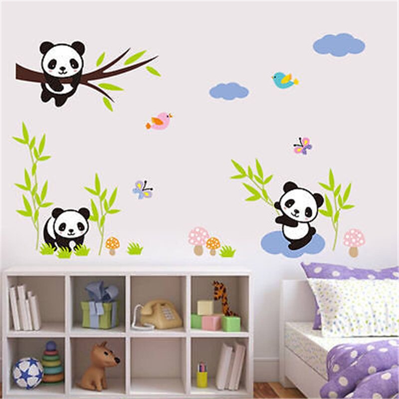 Panda Wall Stickers - HD Wallpaper 