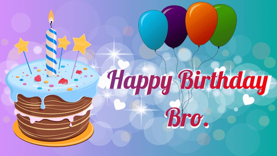 Bro Happy Birthday For Brother - HD Wallpaper 