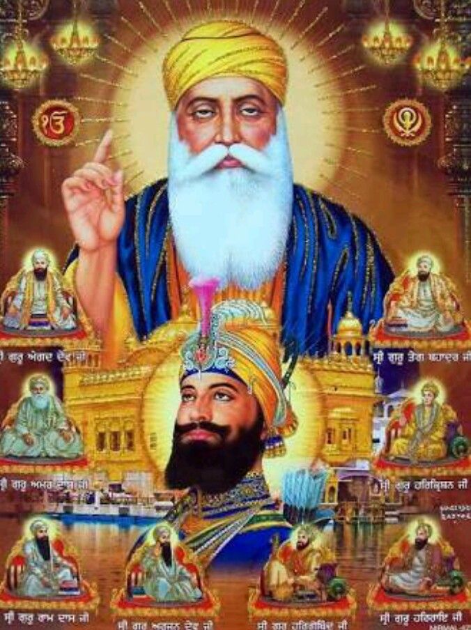 Guru Gobind Singh Ji Guru Nanak Dev Ji - HD Wallpaper 