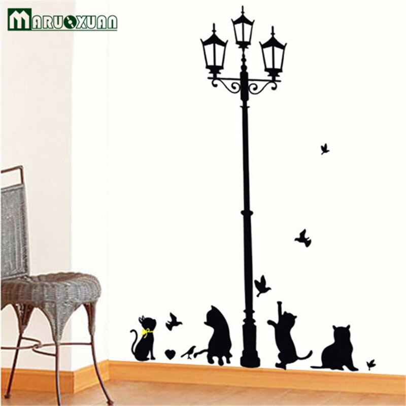 Diseños De Gatos En Pared - HD Wallpaper 