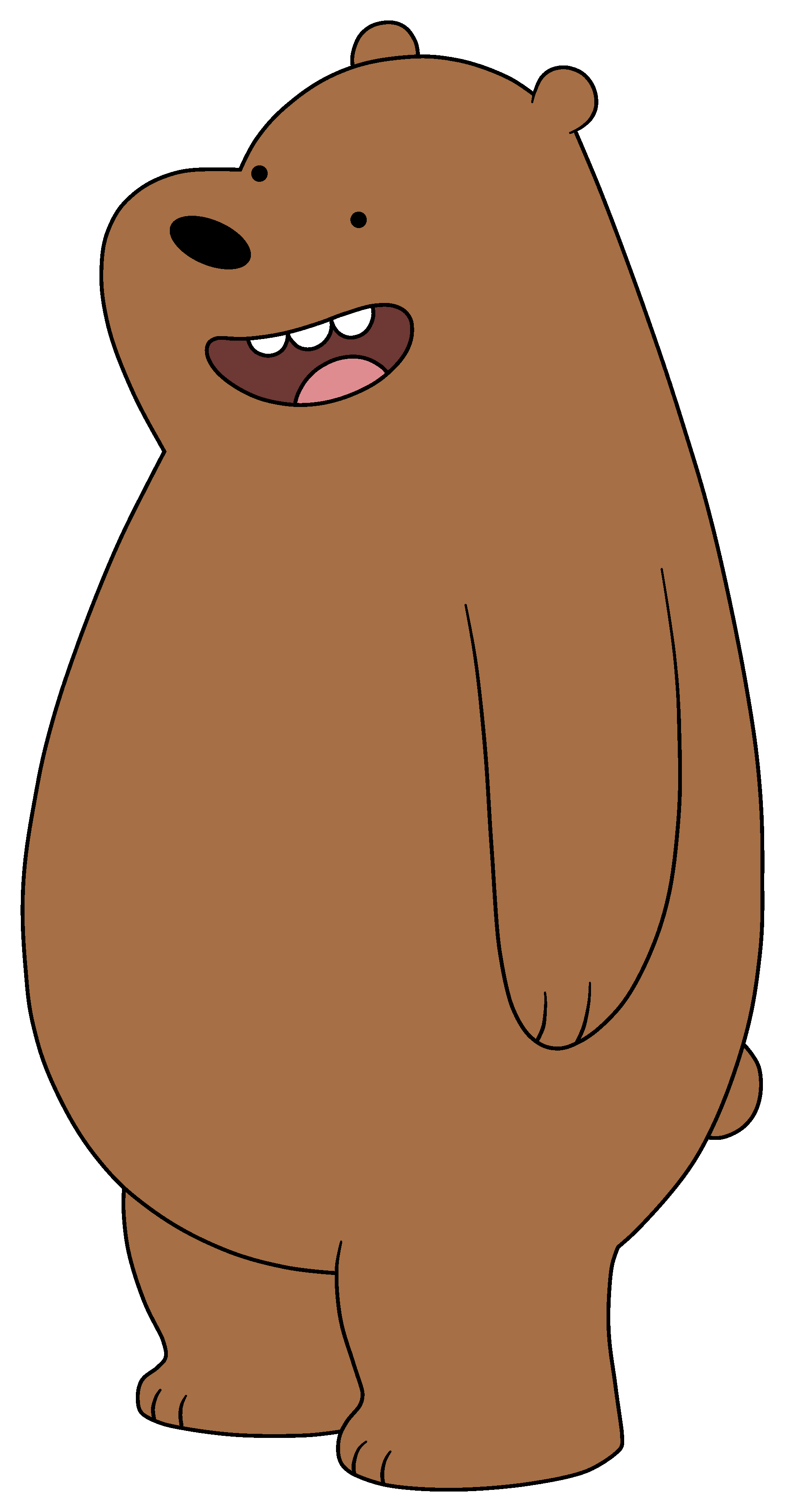 Clip Art Bear Cartoon Images - We Bare Bears Grizz Png - HD Wallpaper 