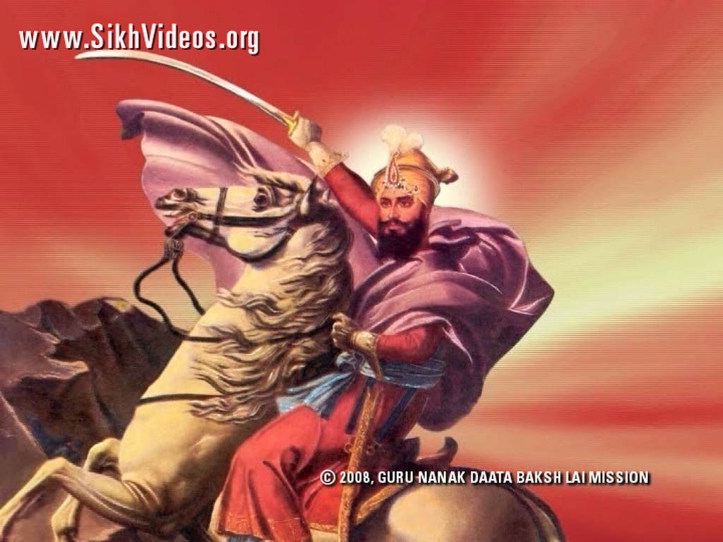 Guru Gobind Singh Ji On A Horse - Guru Gobind Singh Ji On Horse - HD Wallpaper 