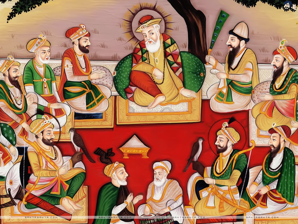 Guru Nanak Dev Ji - Sikh Guru Hd - HD Wallpaper 