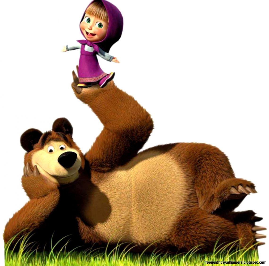 Masha Bear Lovers Cintamashabear Twitter - Masha And The Bear Png - HD Wallpaper 