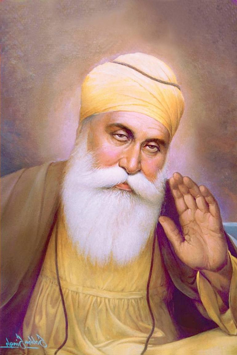 Guru Nanak Dev Ji Wallpaper By Sobha Singh - Guru Nanak Dev Ji Painting