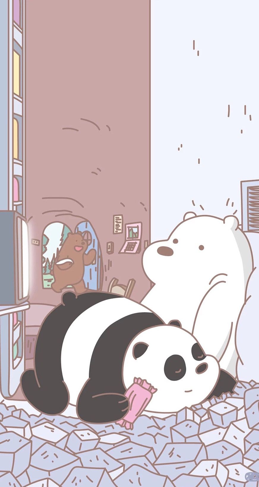 We Bare Bears Ice Bear And Panda - HD Wallpaper 