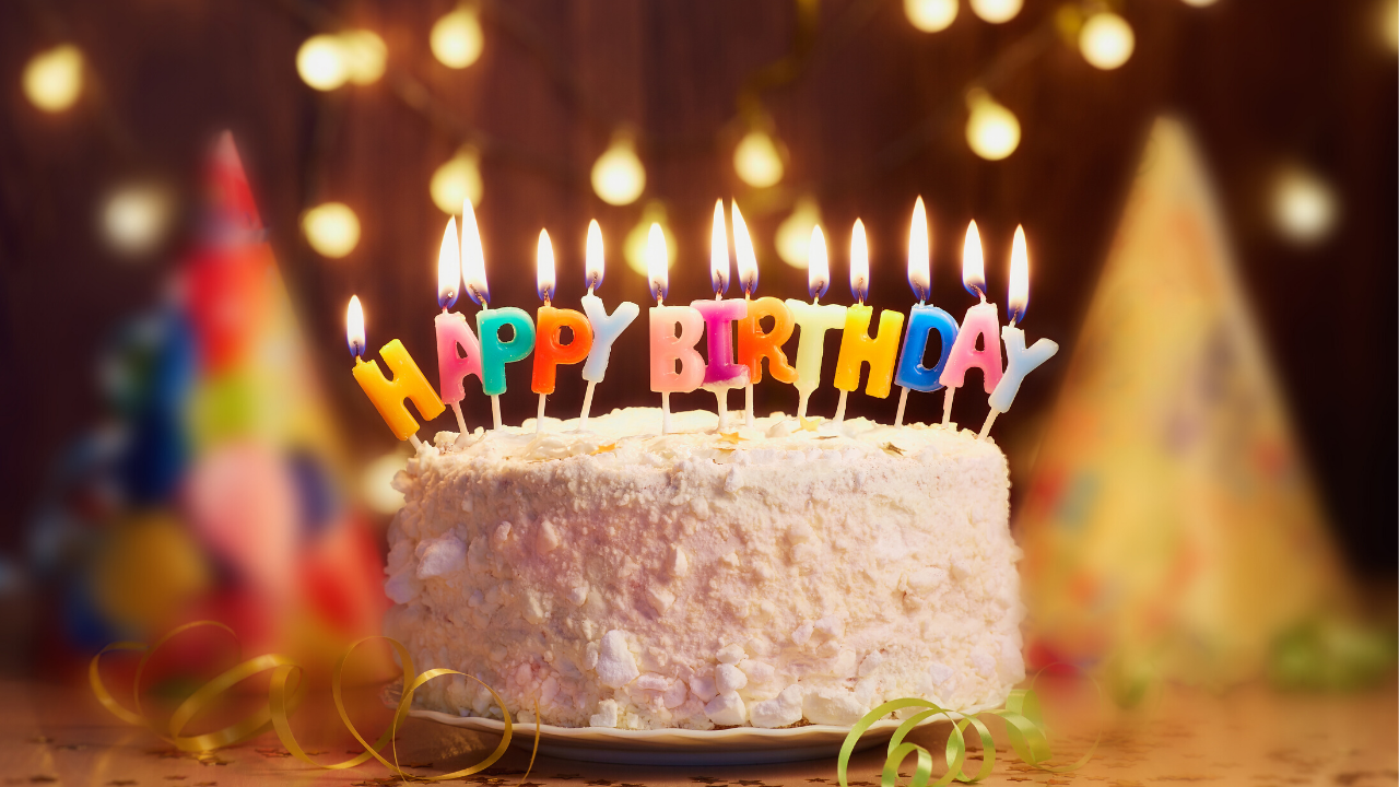 Birthday Cake With Candles - HD Wallpaper 