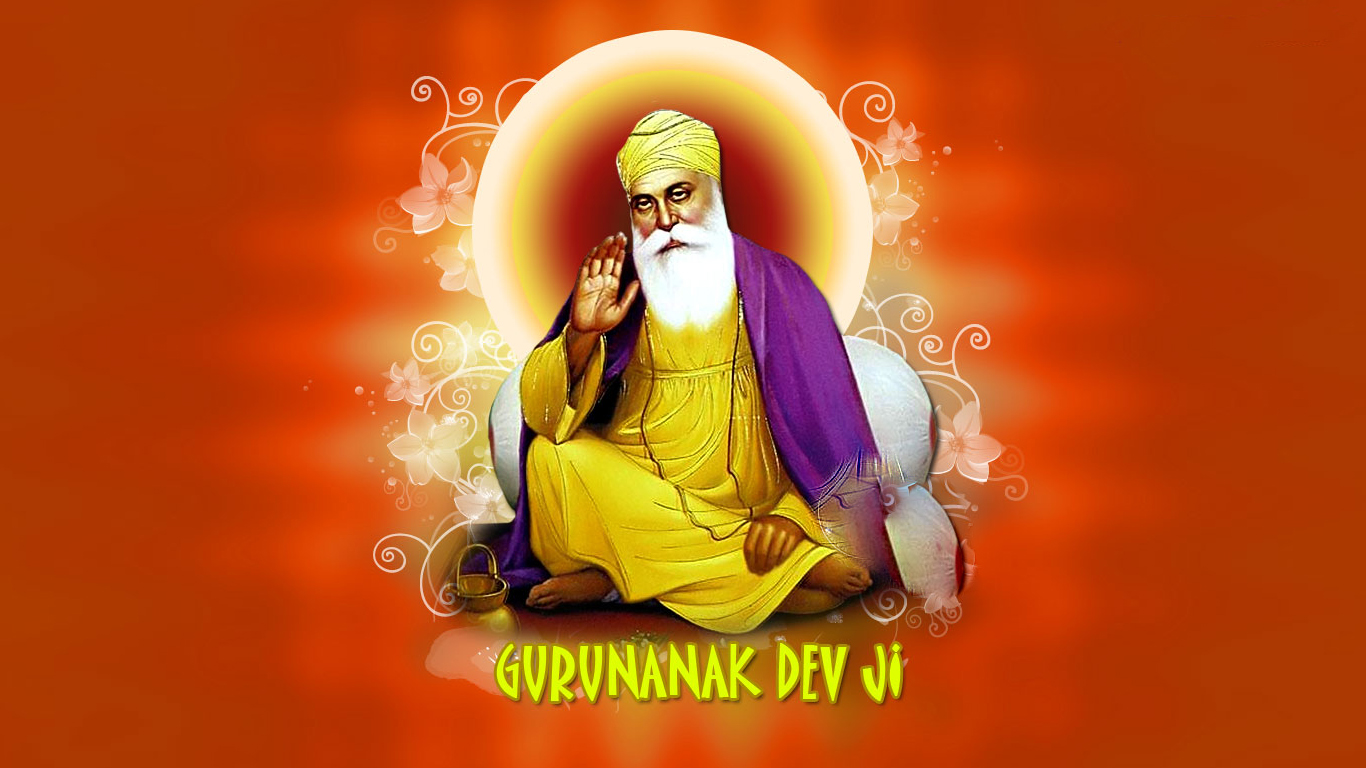 Guru Nanak Wallpaper Hd Free Download - Guru Nanak Jayanti Hd - HD Wallpaper 
