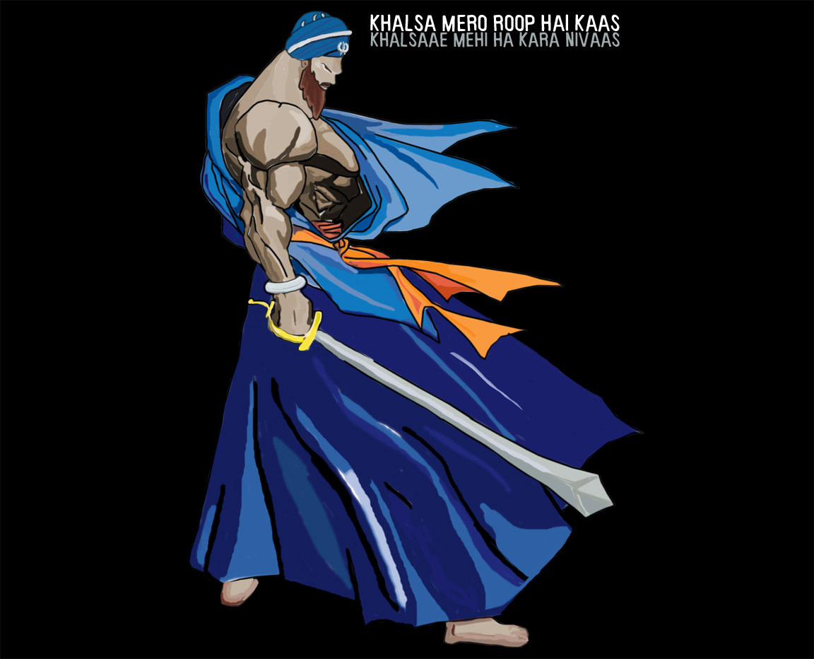 Hd Wallpapers Of Sikh Warriors - Baba Deep Singh Ji Sticker - HD Wallpaper 