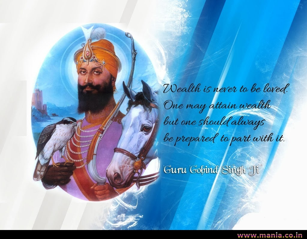 Happy Gurpurab Of Guru Gobind Singh Ji Graphic - Guru Gobind Singh Sobha Singh - HD Wallpaper 