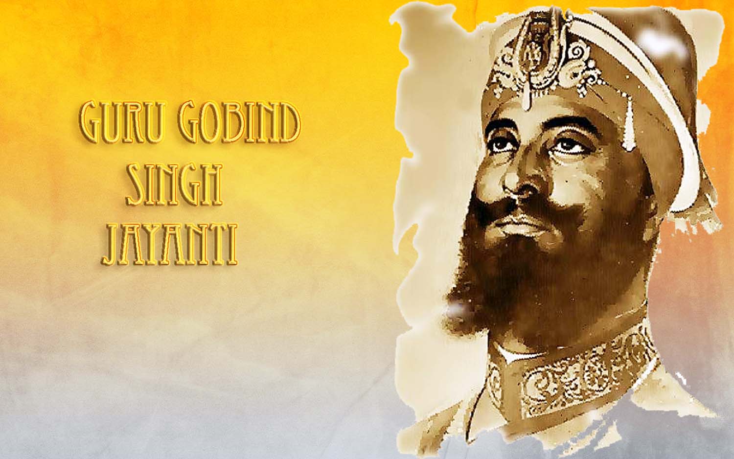 Original Picture Of Guru Gobind Singh Ji - Guru Gobind Singh Birthday 2019 - HD Wallpaper 