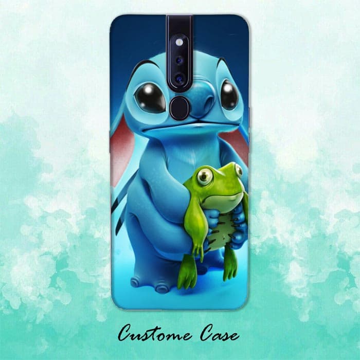 Stitch And His Frog - HD Wallpaper 