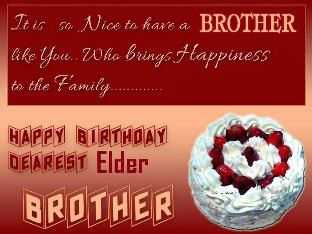 Happy Birthday My Dear Elder Brother - HD Wallpaper 