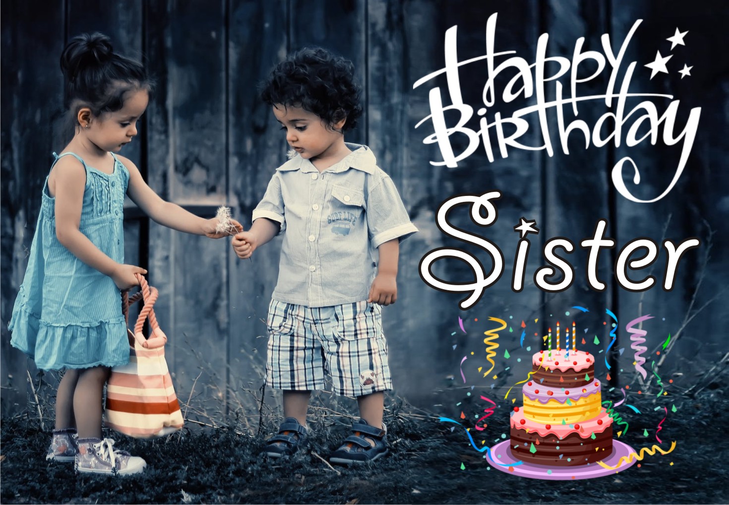 Happy Birthday Sister - Boy Girl Whatsapp Dp - HD Wallpaper 