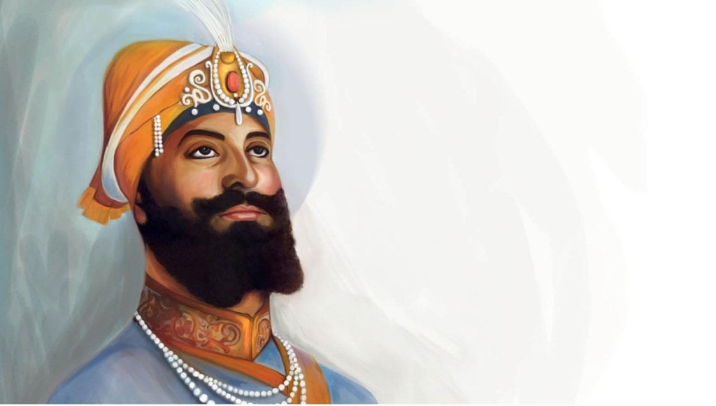 Khalsa Spiritual Master Guru Gobind Singh Ji - Sawa Lakh Se Ek Ladaun Quote - HD Wallpaper 