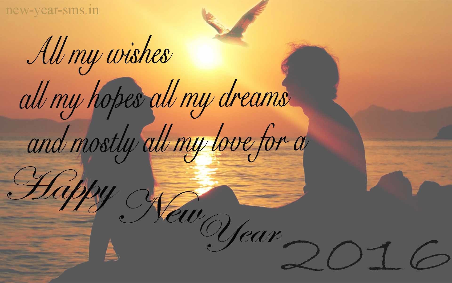 Happy New Year Love Poem Wallpapers - Poem New Year Love - HD Wallpaper 