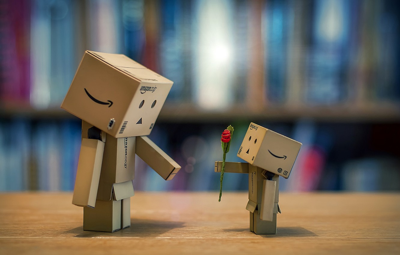 Photo Wallpaper Flower, Danboard, Danbo - Toy - HD Wallpaper 