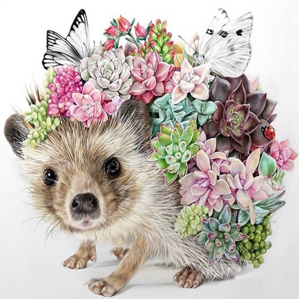 Painting Hedgehog - HD Wallpaper 