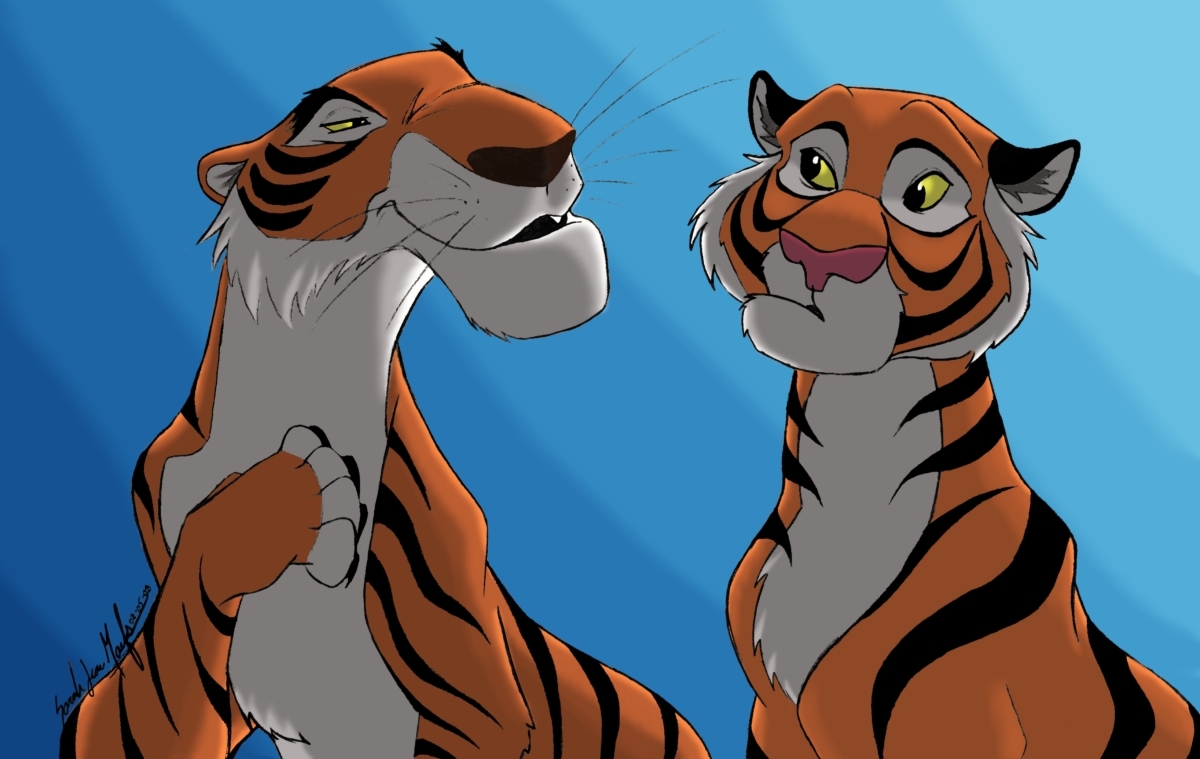 Sher Khan And Rajah - Shere Khan And Rajah - HD Wallpaper 