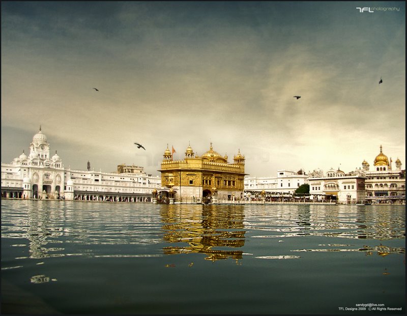 Amritsar Golden Temple Background - Good Morning With Golden Temple - HD Wallpaper 