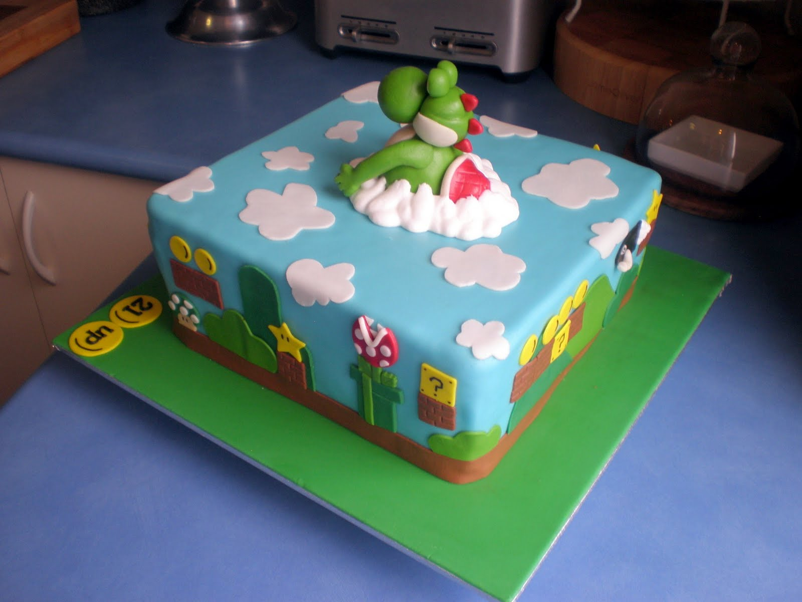 Mario Bros Birthday Cake 11 High 5 Mario Brothers Cakes - Mario 5th Birthday Cake - HD Wallpaper 