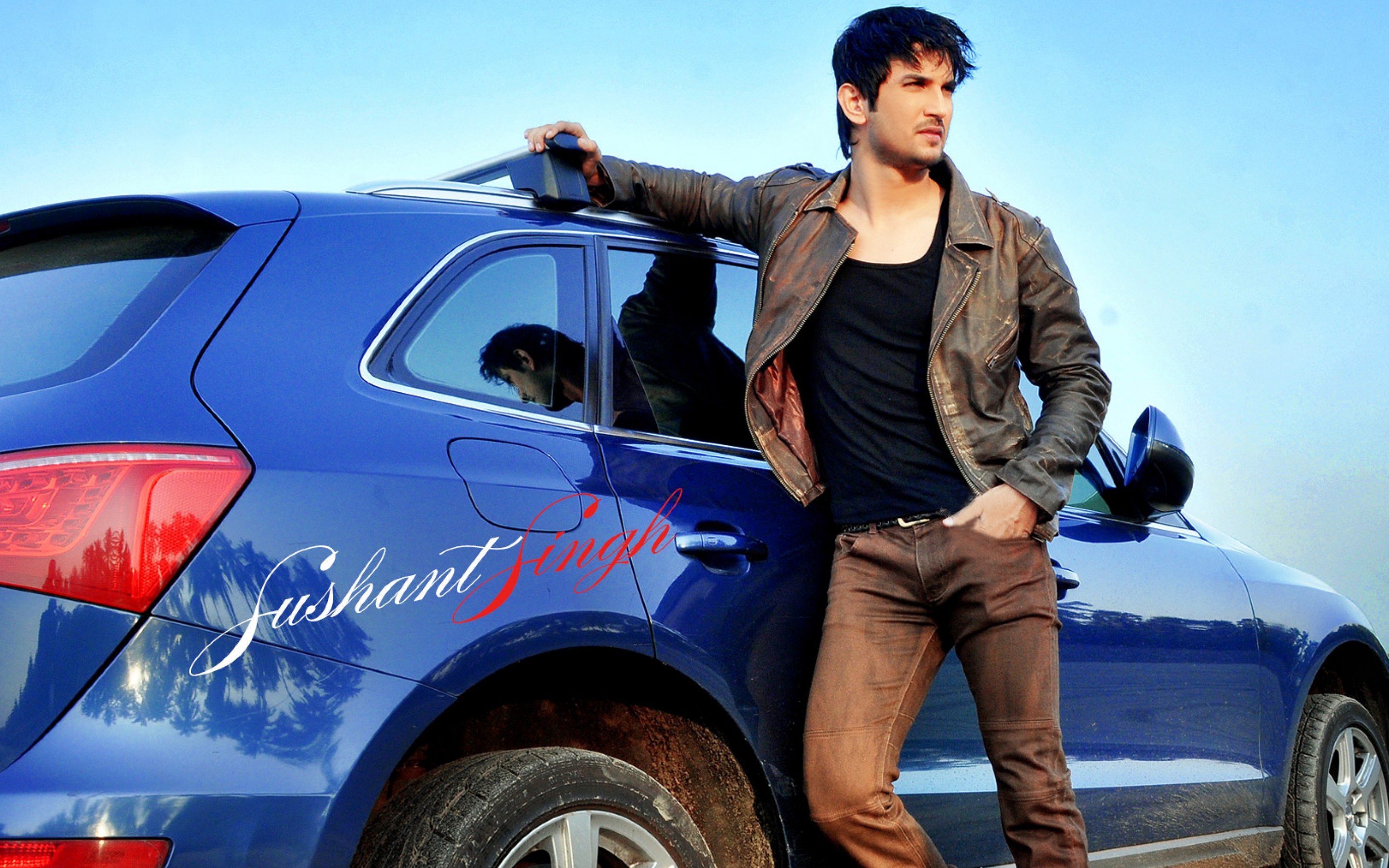 Sushant Singh Rajput With Car Wallpapers - Sushant Singh Rajput Car - HD Wallpaper 