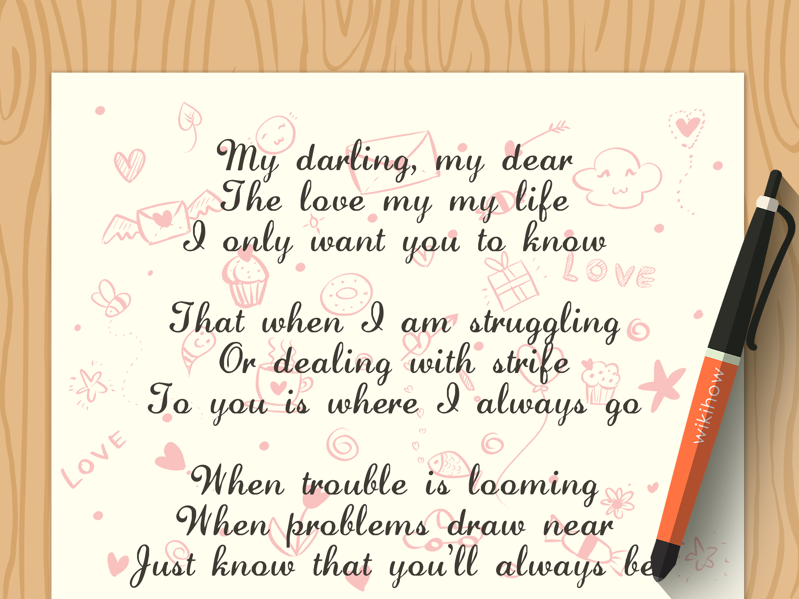 Image Titled Write A Love Poem Step - Love Letter In English Small - HD Wallpaper 