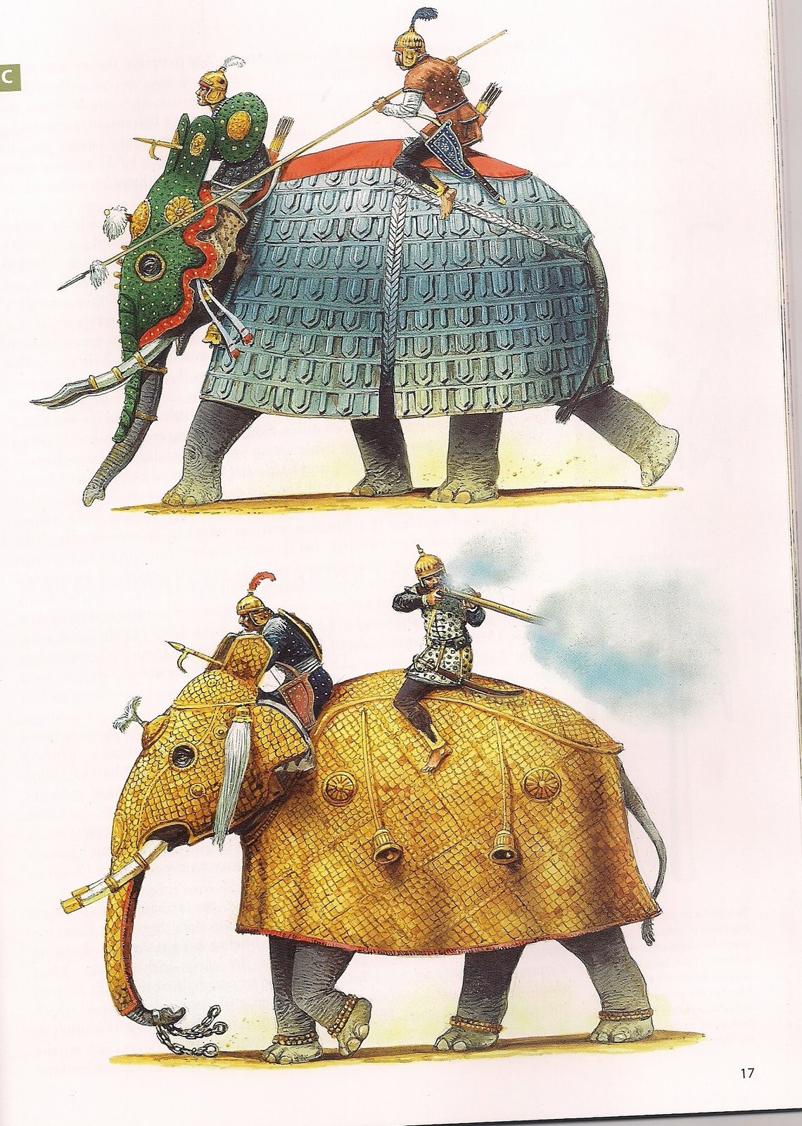 Mughal Empire War Elephants - HD Wallpaper 