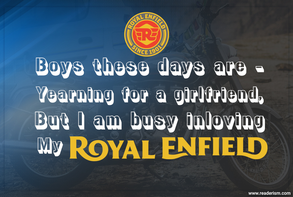 “i Love Royal Enfield Quotes - Enfield Cycle Co. Ltd - HD Wallpaper 