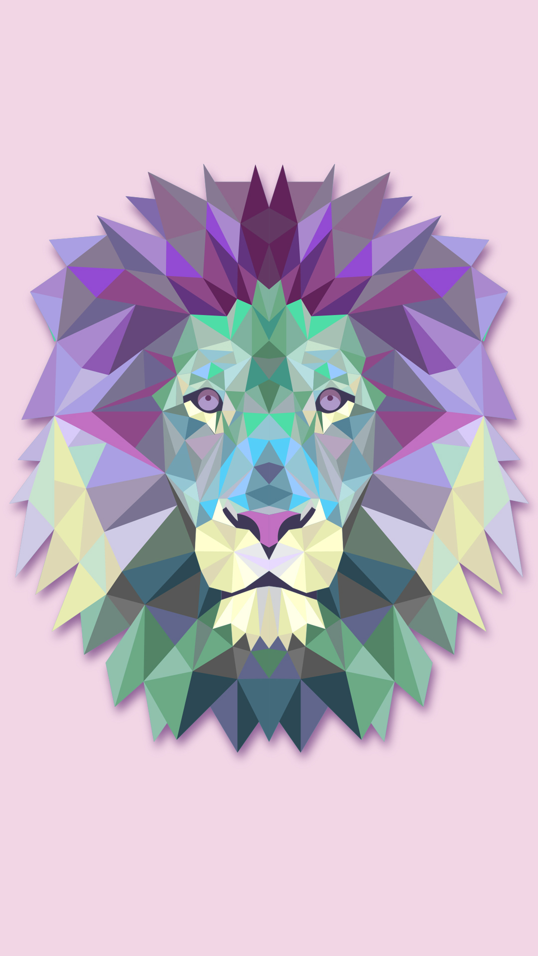 Geometric Lion - HD Wallpaper 