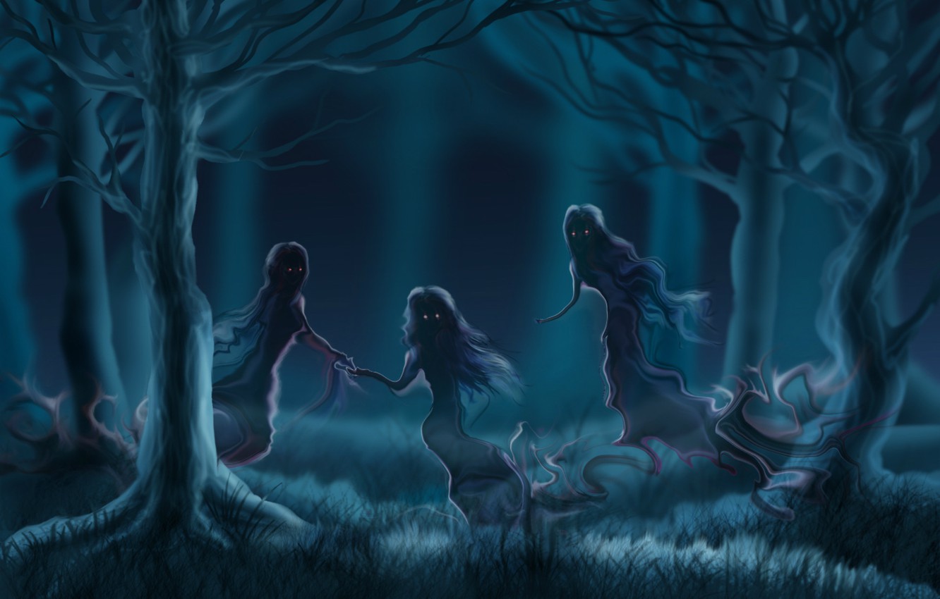 Photo Wallpaper Night, Perfume, Ghosts, Ghosts, Damn - Fog Ghosts - HD Wallpaper 