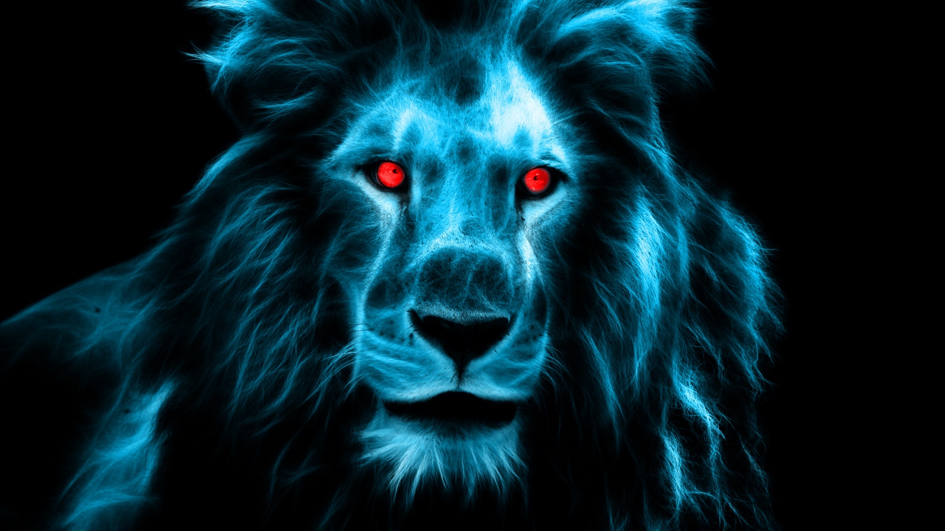 Wallpaper Lion, Predator, Big Cat, Eyes, Mane - Lion With Green Eyes - HD Wallpaper 