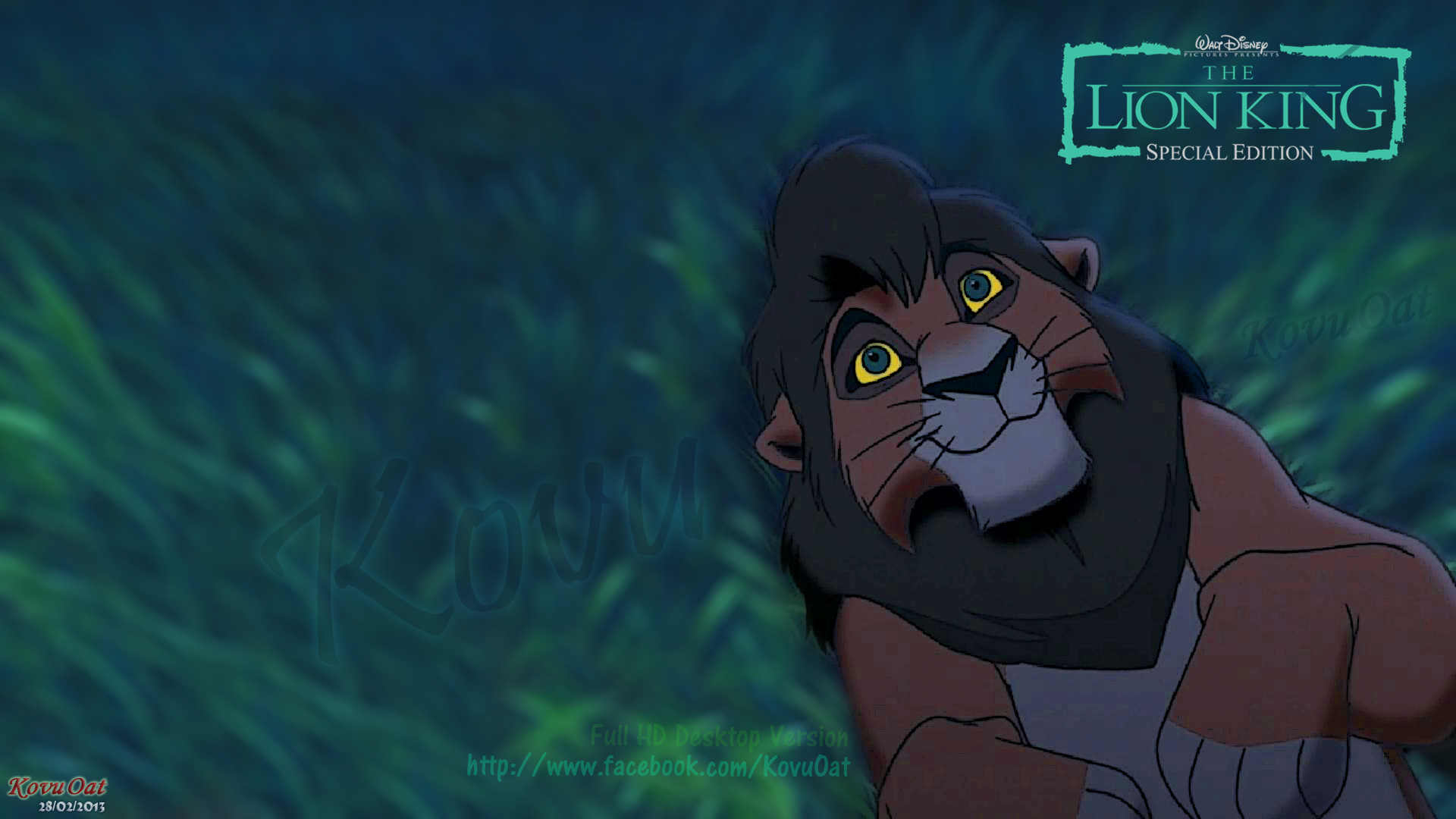 Tlk Adult Kovu Full Hd Desktop Background - Lion King 2 Background - HD Wallpaper 