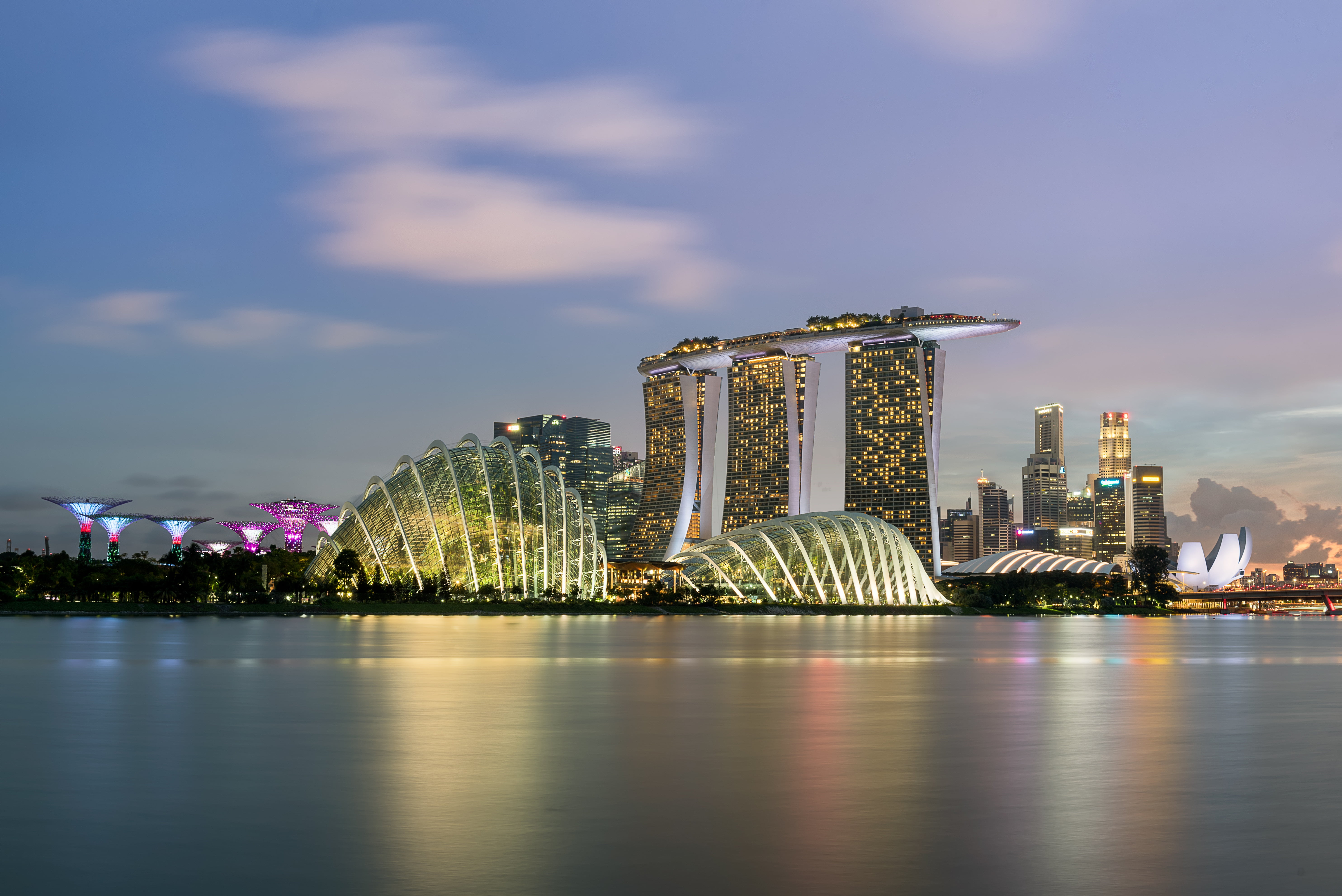 Singapore Skyscrapers - HD Wallpaper 