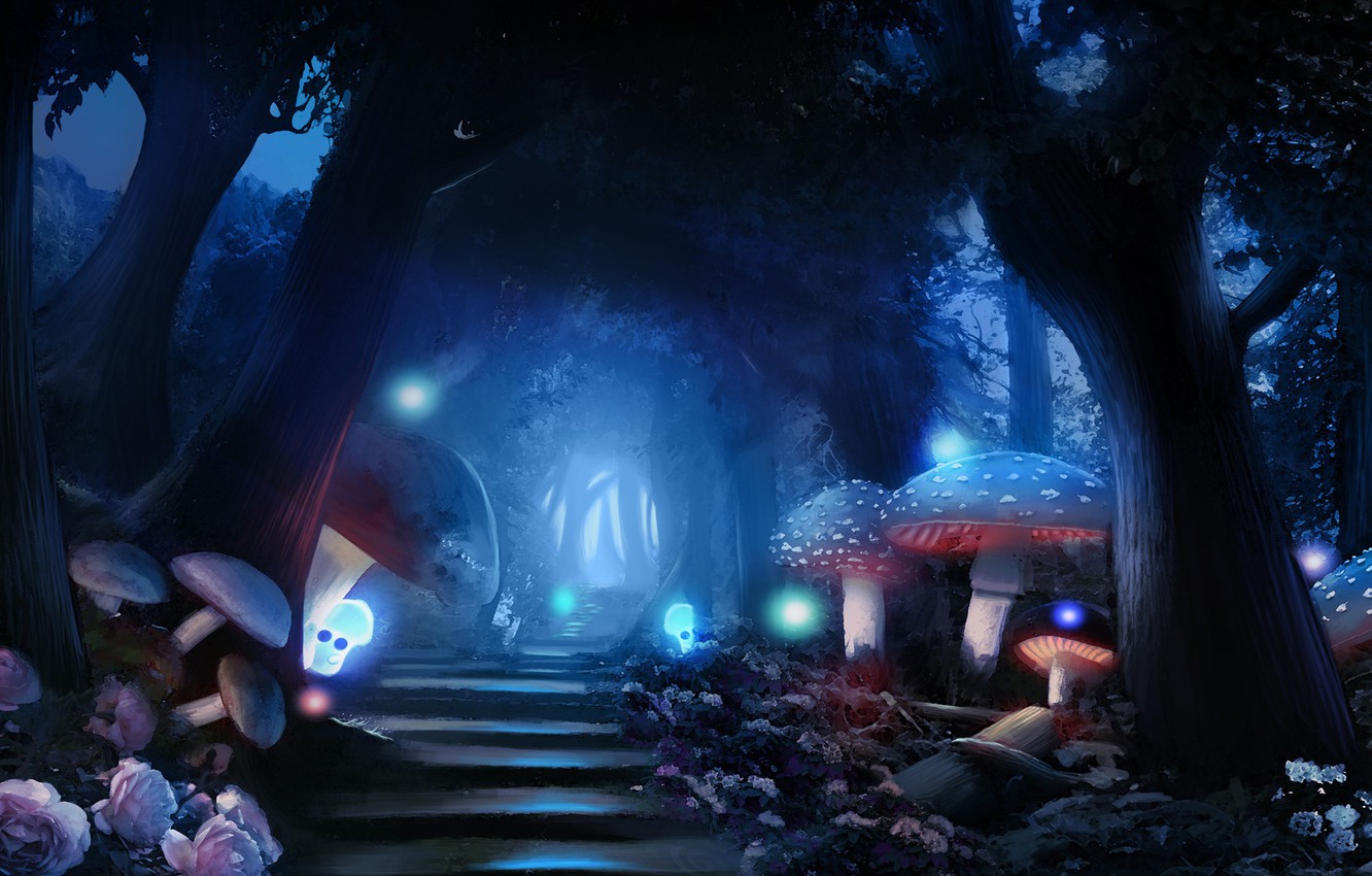 Photo Wallpaper Forest Landscape Perfume Wallpaper 1332x850 Wallpaper Teahub Io