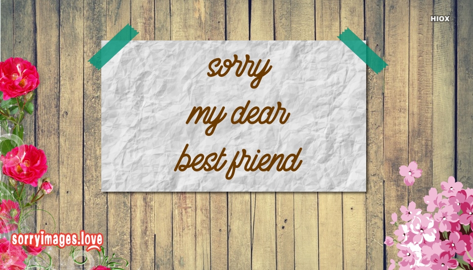 Sorry My Dear Friend - HD Wallpaper 