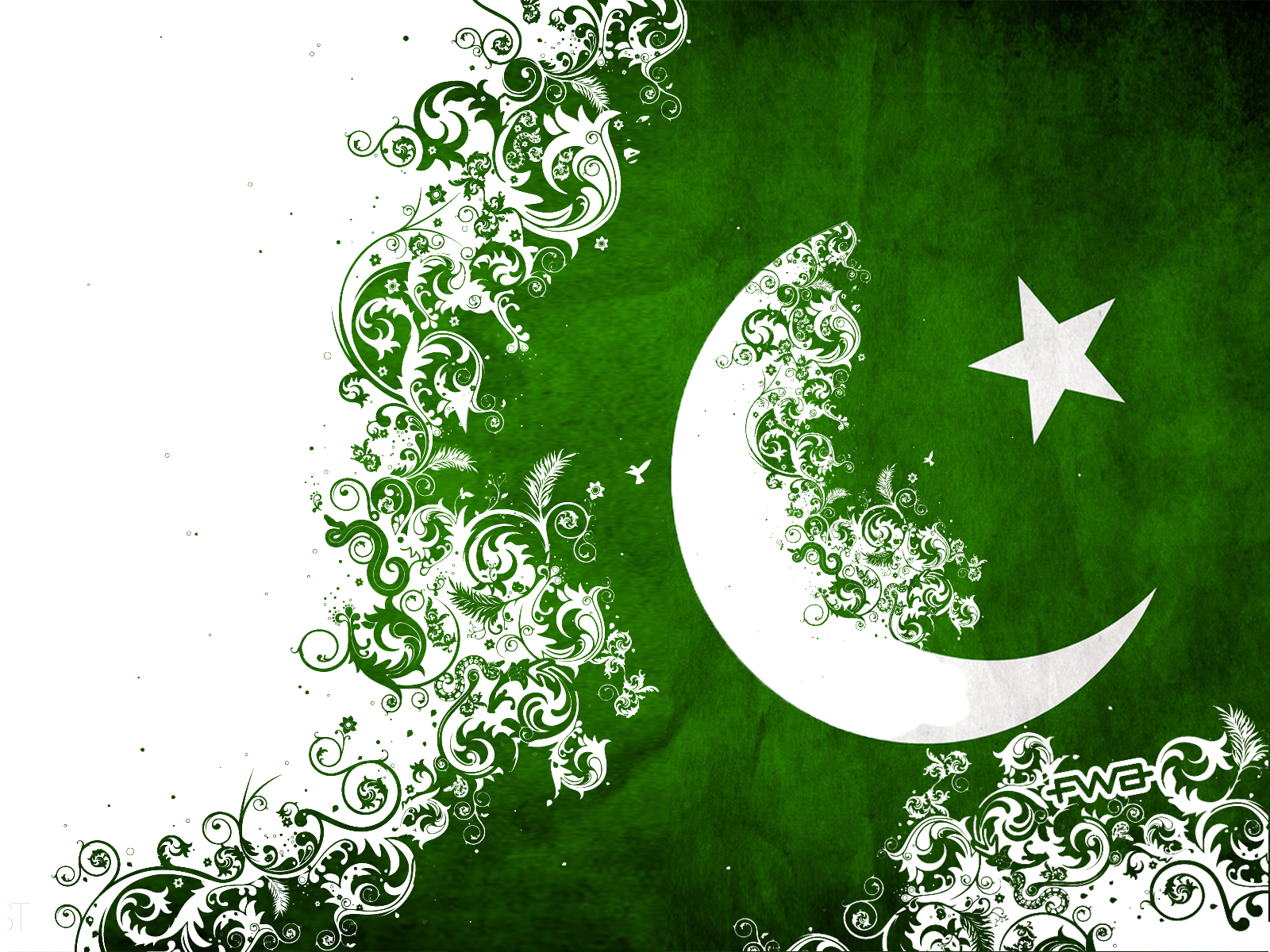 Green And White Pakistan Flag - Happy Independence Day Pakistan Gif - HD Wallpaper 